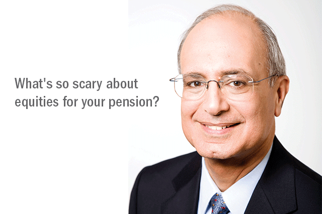 What's so scary about equities for your pension?